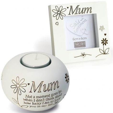 Selling: Tealight Holders & Frame Gift Set - Said With Sentiment - Mum