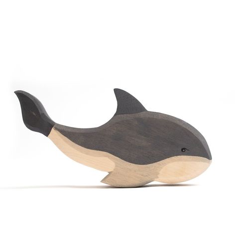Selling: Wooden Toy Animal - Gray Whale - Montessori - Open Ended Toy