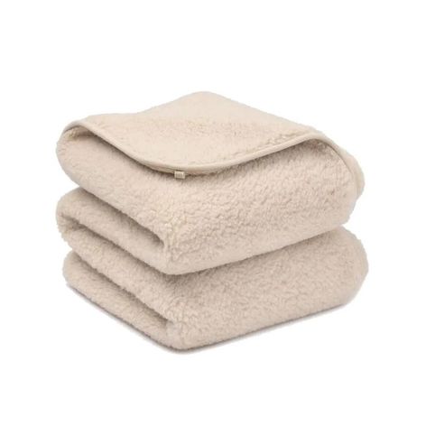 Selling: Woolen Crib Blanket 2 Layers - 75 X 100Cm - Merino Wool - Almond