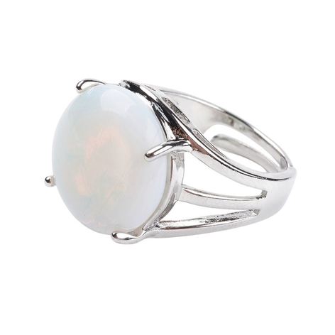 Selling: Adjustable Opalite Ring, With Brass Findings