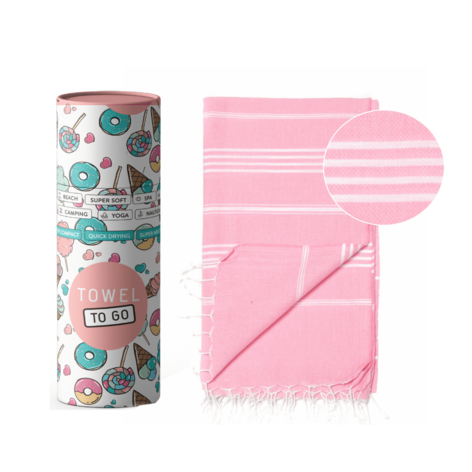 Selling: Towel To Go Ipanema Kids Hammam Towel With Gift Box, Pink