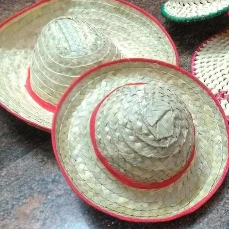 Selling: Saanjh Palm Hat | Beach Wear Accessory | Trim Customizable