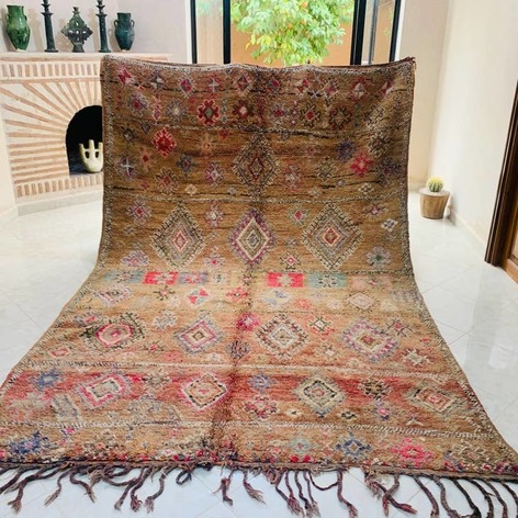 Selling: Handmade Moroccan  Carpet Rug  Boujaad 1054