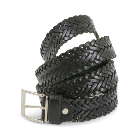 Selling: Natural Braided Black Leather Belt - Black