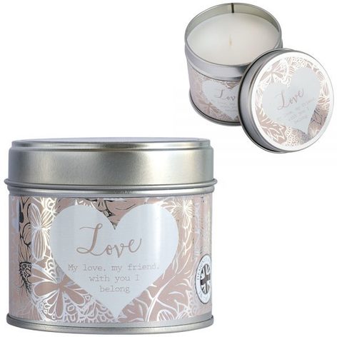Selling: Candles In Tins - Said With Sentiment - Love