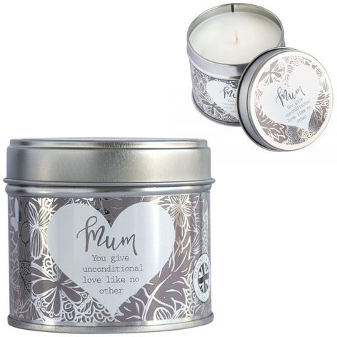 Selling: Candles In Tins - Said With Sentiment - Mum