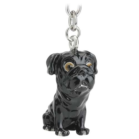 Selling: Little Paws - Key Rings - Cats & Dogs - Pug - Black