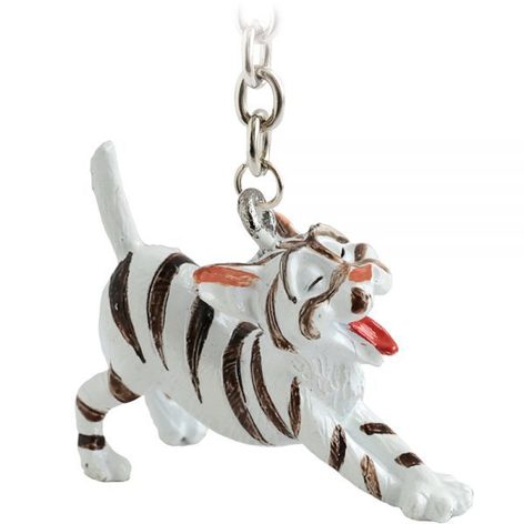 Selling: Little Paws - Key Rings - Cats & Dogs - Silver Tabby Cat