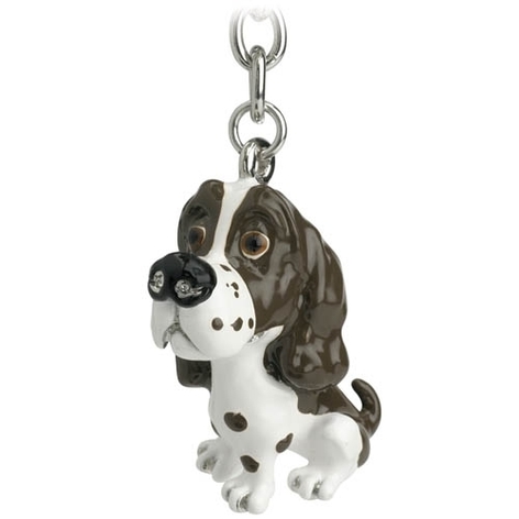 Selling: Little Paws - Key Rings - Cats & Dogs - Springer Spaniel Liver & White