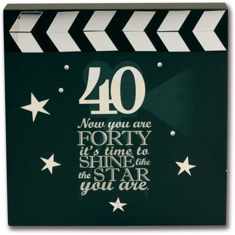 Selling: Said With Sentiment 40Th Birthday Wall Art