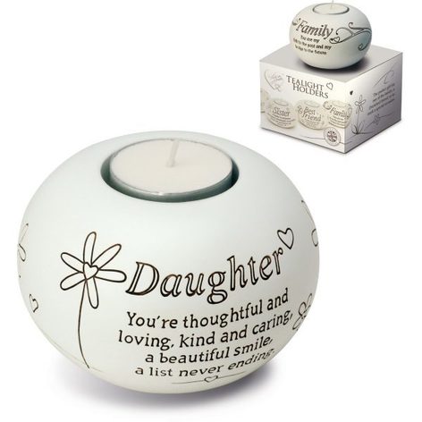 Selling: Tealight Holders - Said With Sentiment - Daughter