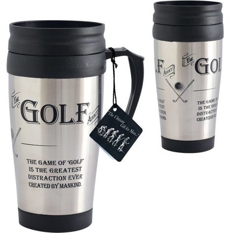 Selling: Travel Mugs - Ultimate Gift For Man - Golf - Travel Mug