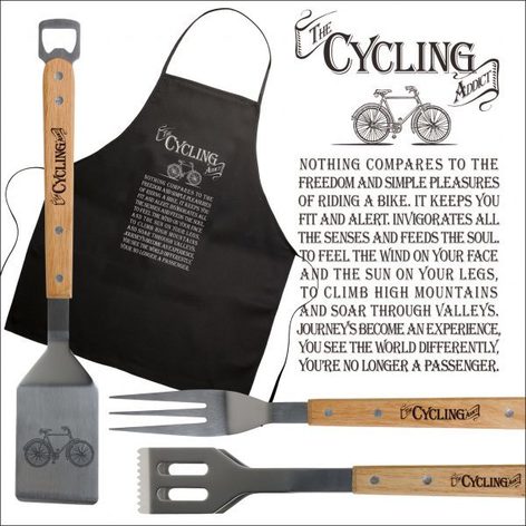 Selling: The Ultimate Gift For Man Cycling Bbq Set