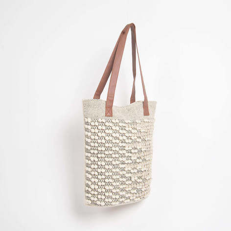Selling: Popcorn Textured Cotton Tote Bag