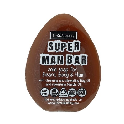 Selling: Super Man Soap Shampoo + Shave Bar