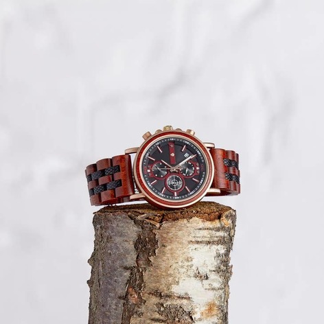 Selling: The Redwood - Handmade Recycled Natural Wood Wristwatch For Men