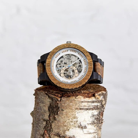 Selling: The Hemlock - Handmade Recycled Natural Wood Wristwatch For Men