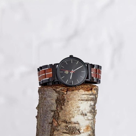 Selling: The Rowan - Handmade Recycled Wood Wristwatch For Men