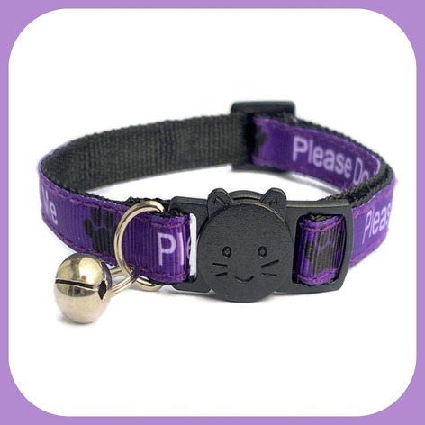 Selling: Please Do Not Feed Me' Cat Collar - Purple