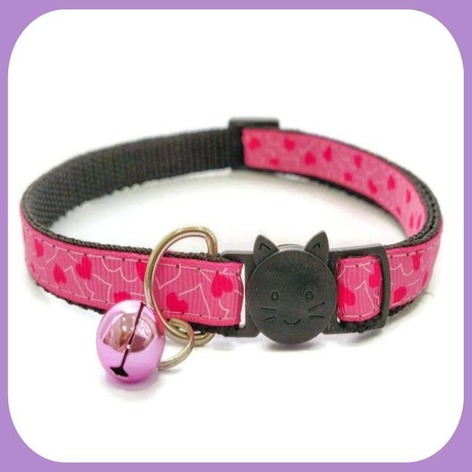 Selling: Pink With Love Hearts Cat Collar