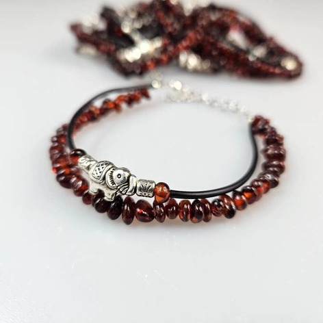 Selling: Amber Bracelet Adults Gemstone Crystal Bracelets Bands