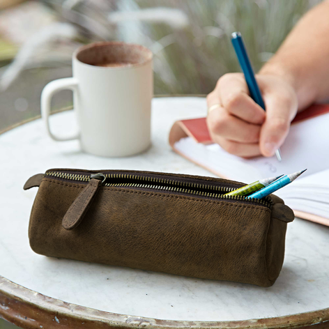 Selling: Buffalo Leather Pencil Case - Brown