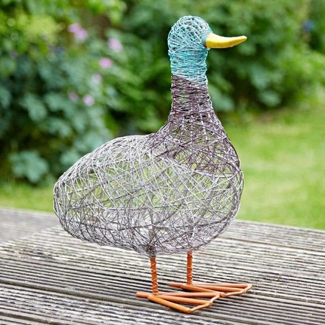 Selling: Handmade Duck Wire Garden Ornament