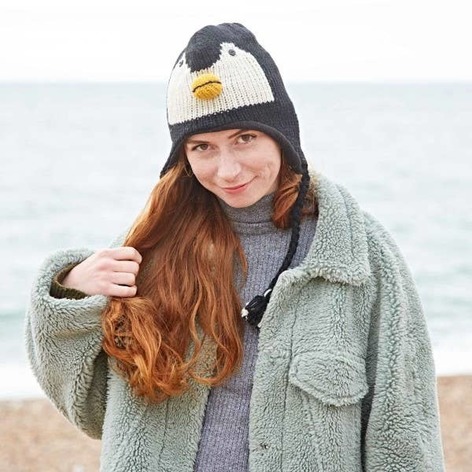 Selling: Handmade Woollen Animal Winter Hat - Woolly Hat - Penguin