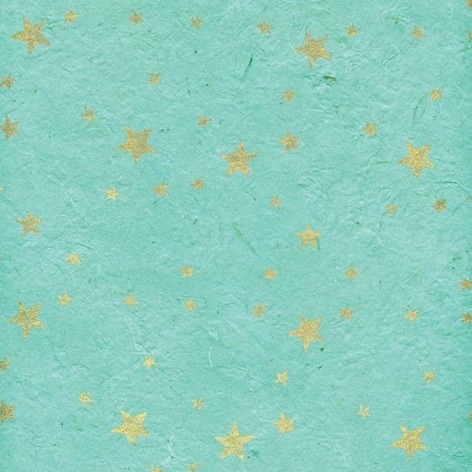 Selling: Star Lokta Paper Gift Wrap - Various Colours - Aqua