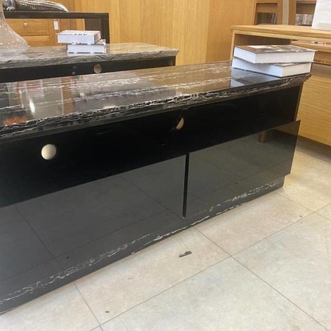 Selling: High Gloss Tv Unit With Marble Effect Top