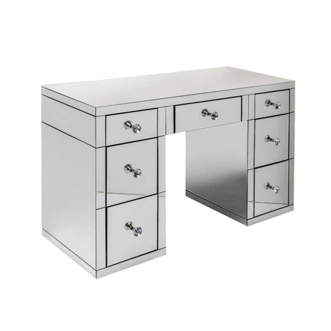 Selling: 7 Drawer Clear Mirrored Dressing Table