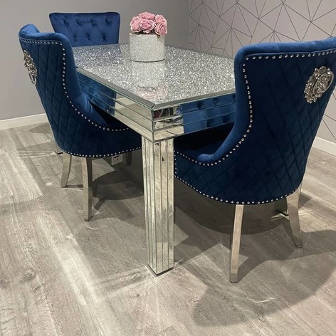 Selling: Crushed Glass Mirrored Dining Table