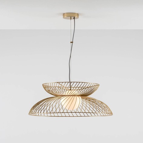 Selling: Brass Cage Ceiling Light