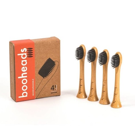 Selling: Booheads - 4Pk - Charcoal Bamboo Electric Toothbrush Heads - Polish Clean | Compatible With Sonicare | Biodegradable Eco Friendly Sustainable