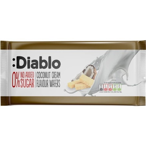 Selling: Diablo Wafers Coconut Flavour 0% Sugars Added 160G