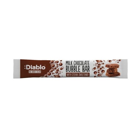 Selling: Diablo No Addded Sugar Milk Chocolate Bubble Bar 30G