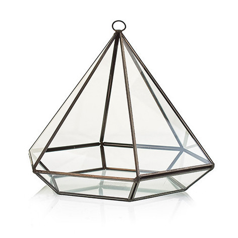 Selling: Large Diamond Glass Terrarium