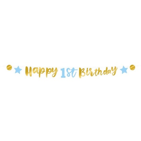Selling: New  Letter Banner - First Birthday Boy