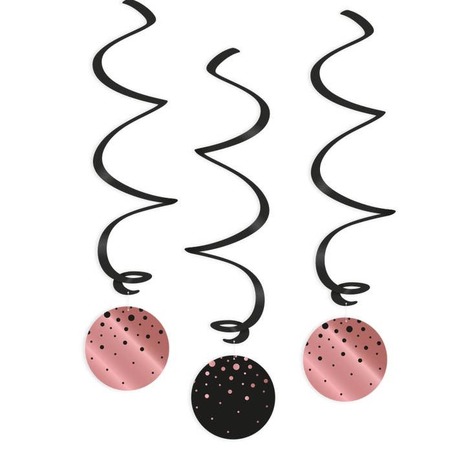 Selling: Swirl Decorations Rose/Black - Bubbles