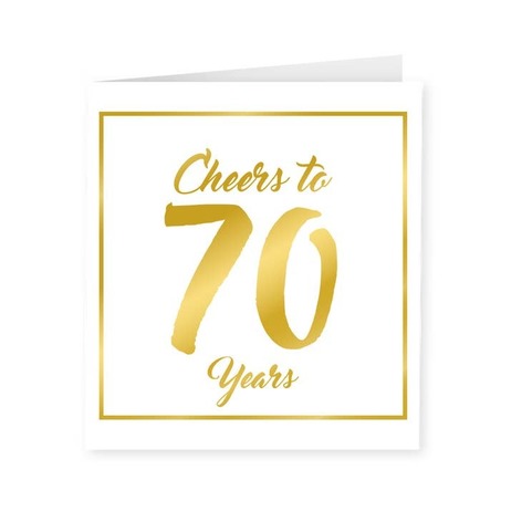 Selling: Gold White Cards - 70 Years