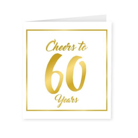 Selling: Gold White Cards - 60 Years