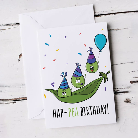 Selling: For Him Or Her Funny Humour Peas In A Pod Pun Birthday Card
