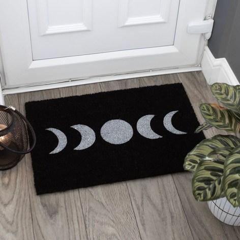 Selling: Black Moon Phase Door Mat