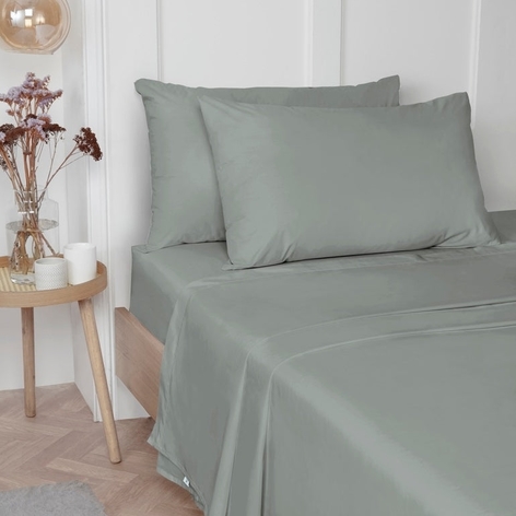 Selling: Mid Grey Plain Dye - 180 Thread Count | Pillowcase Pair