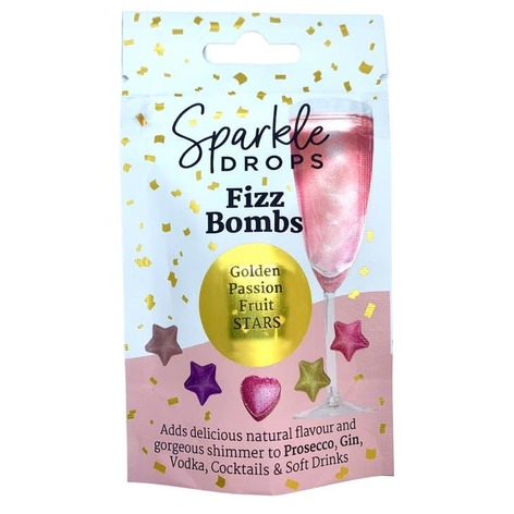 Selling: Sparkle Drops Fizz Bombs Golden Passionfruit Hearts 20G