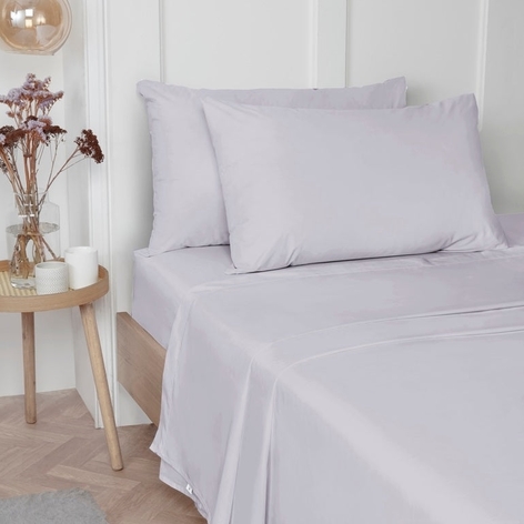 Selling: Lilac Plain Dye Bedding Set - 180 Thread Count | Pillowcase Pair