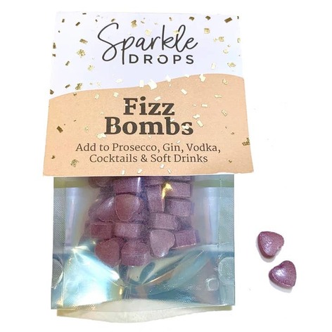 Selling: Sparkle Drops Fizz Bombs Blackcurrant Hearts 20G