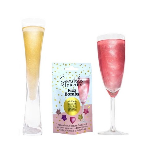 Selling: Sparkle Drops Fizz Bombs Raspberry & Passion Fruit Stars 20G