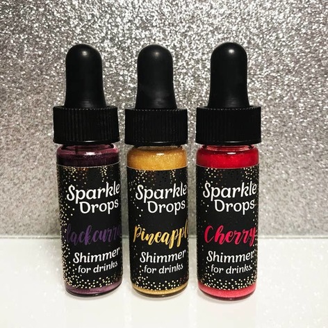 Selling: Sparkle Drops Shimmer Syrup 10Ml - 6-8 Servings | Purple Blackcurrant