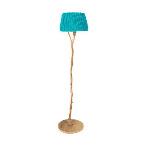 Selling: Wooden Floor Lamp Aqua Medium